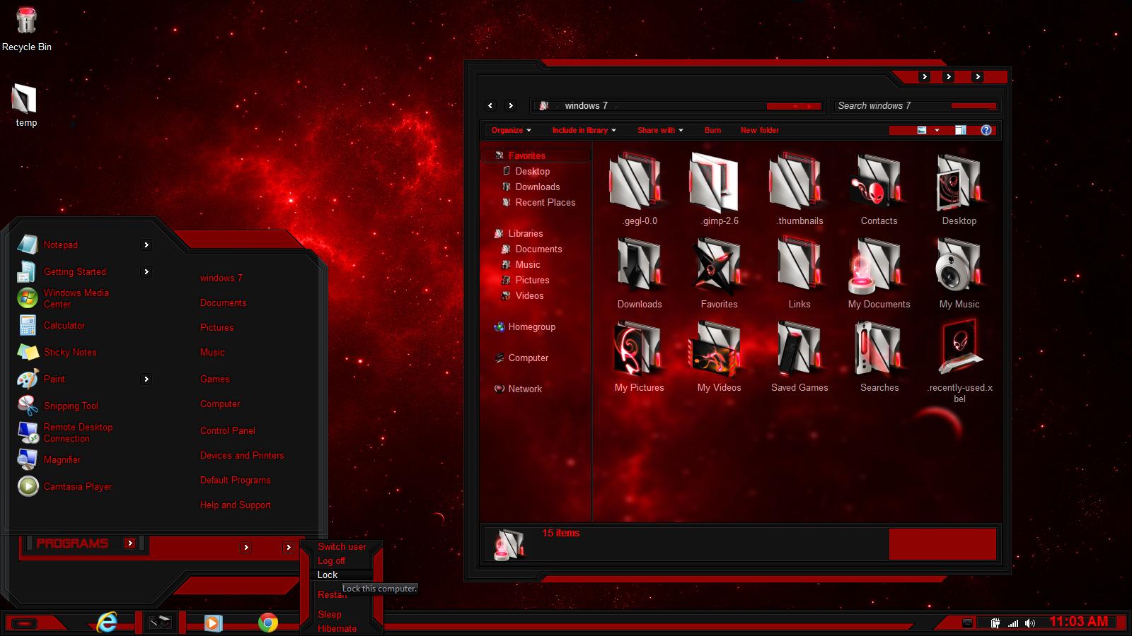 Red Themes For Windows 7